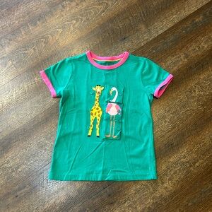 Mini Boden Green Lift the Flap Animal Appliqués 9-10